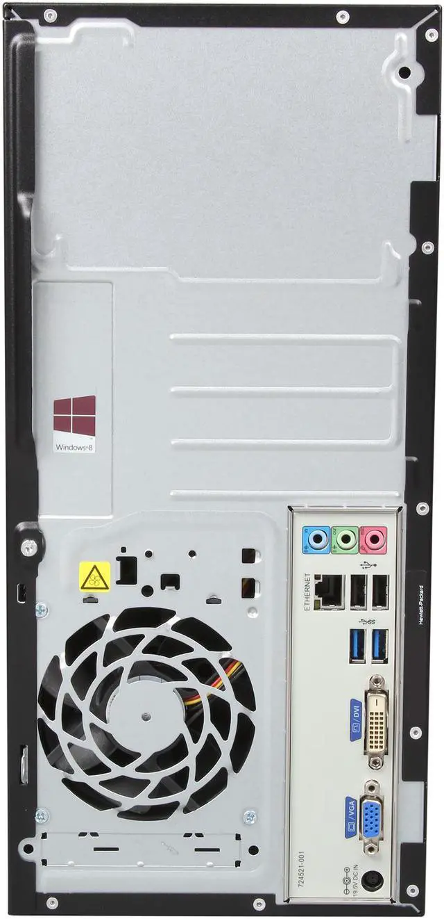 Alt view image 8 of 9 - HP Desktop PC 110-210 (F3D15AA#ABA) AMD A4-5000 4GB DDR3 500GB HDD AMD Radeon HD 8330 Windows 8.1 64-Bit