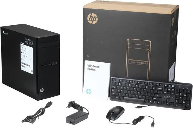 Alt view image 9 of 9 - HP Desktop PC 110-210 (F3D15AA#ABA) AMD A4-5000 4GB DDR3 500GB HDD AMD Radeon HD 8330 Windows 8.1 64-Bit