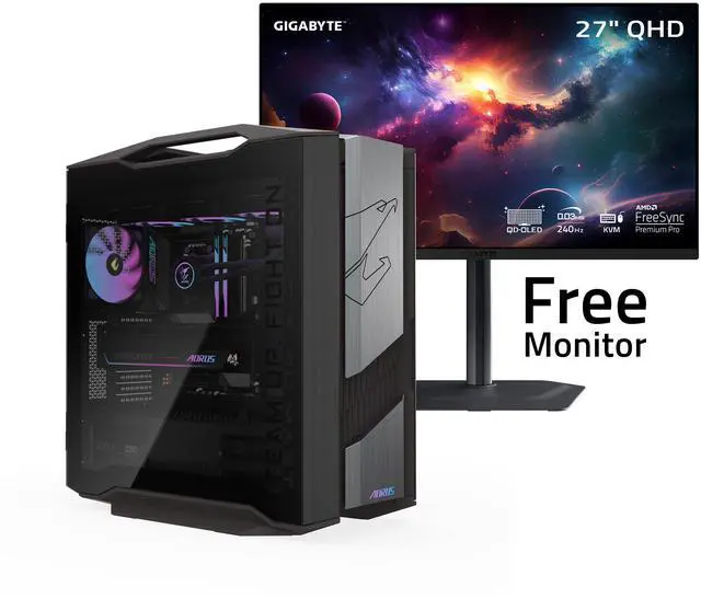 GIGABYTE AORUS Gaming Desktop PC, AMD Ryzen 9800X3D, AORUS RTX