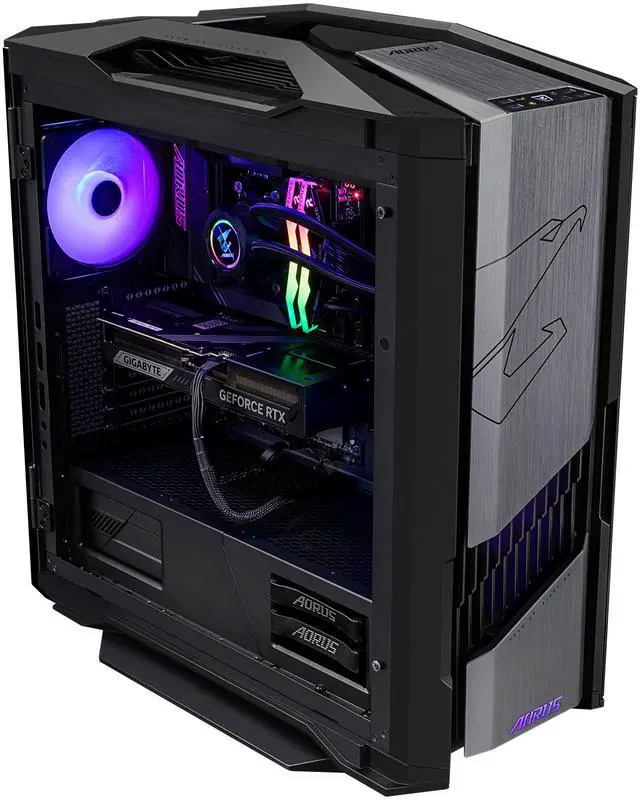 Alt view image 10 of 13 - GIGABYTE AORUS SUPREME 5 Gaming Desktop PC, AMD Ryzen 7 9800X3D, GIGABYTE RTX 5080, 64GB DDR5 RAM, 2TB Gen5 NVMe SSD, Windows 11 Home, Black