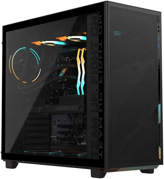 Alt view image 3 of 15 - GIGABYTE AORUS PRIME 5 Gaming Desktop PC, AMD Ryzen 7 9700X, GIGABYTE RTX 5070 Ti, 32GB DDR5, 2TB SSD, Windows 11, Black