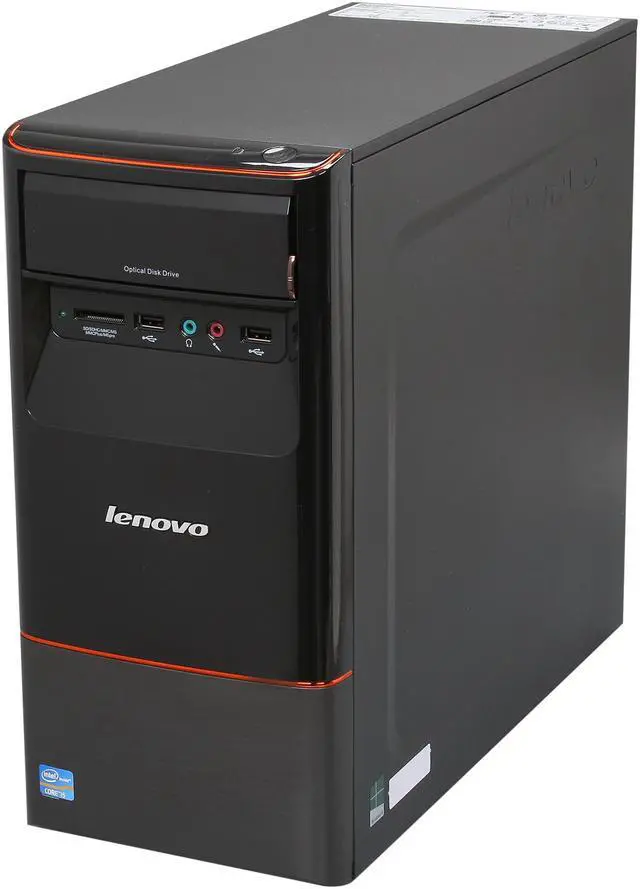 Alt view image 3 of 9 - Lenovo Desktop PC H430 (57311432) Intel Core i5-3330 8GB DDR3 1TB HDD Intel HD Graphics 2500 Windows 8