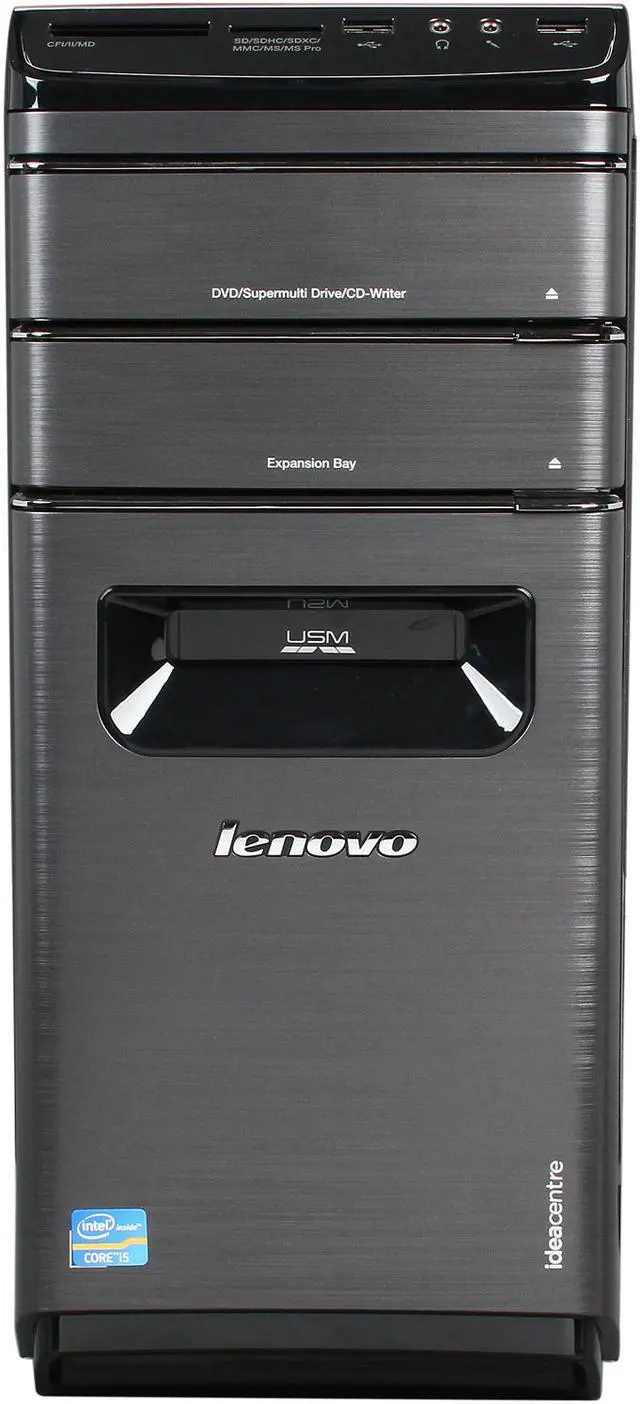 Alt view image 5 of 13 - Lenovo Desktop PC K410 (57308565) Intel Core i5-3330 8GB DDR3 1TB HDD Intel HD Graphics 2500 Windows 8