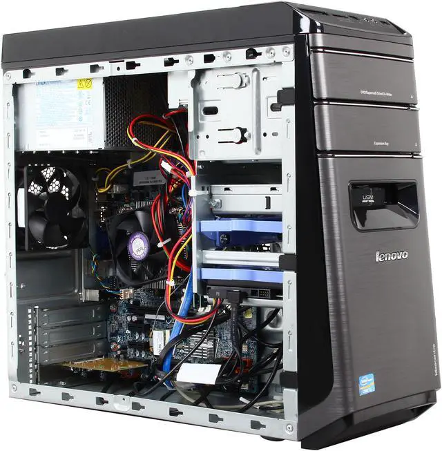 Alt view image 11 of 13 - Lenovo Desktop PC K410 (57308565) Intel Core i5-3330 8GB DDR3 1TB HDD Intel HD Graphics 2500 Windows 8
