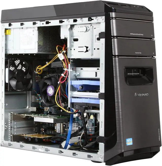 Alt view image 11 of 13 - Lenovo Desktop PC K410 (57308564) Intel Core i7-3770 8GB DDR3 2TB HDD NVIDIA GeForce GT 620 1GB Windows 8