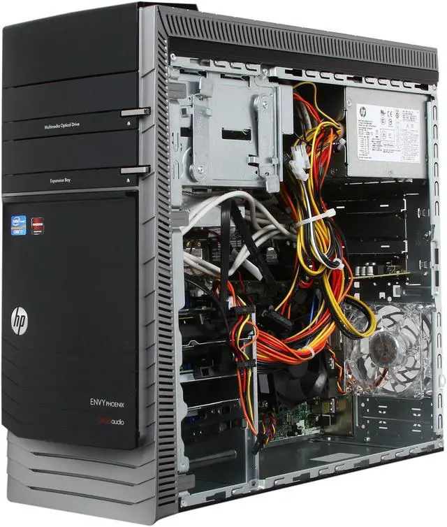 Alt view image 8 of 10 - HP Desktop PC ENVY Phoenix H9-1350 (H3Z63AA#ABA) Intel Core i7-3770 12GB DDR3 2TB HDD + 16GB SSD HDD AMD Radeon HD 7670 Windows 8