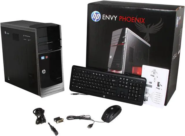 Alt view image 10 of 10 - HP Desktop PC ENVY Phoenix H9-1350 (H3Z63AA#ABA) Intel Core i7-3770 12GB DDR3 2TB HDD + 16GB SSD HDD AMD Radeon HD 7670 Windows 8