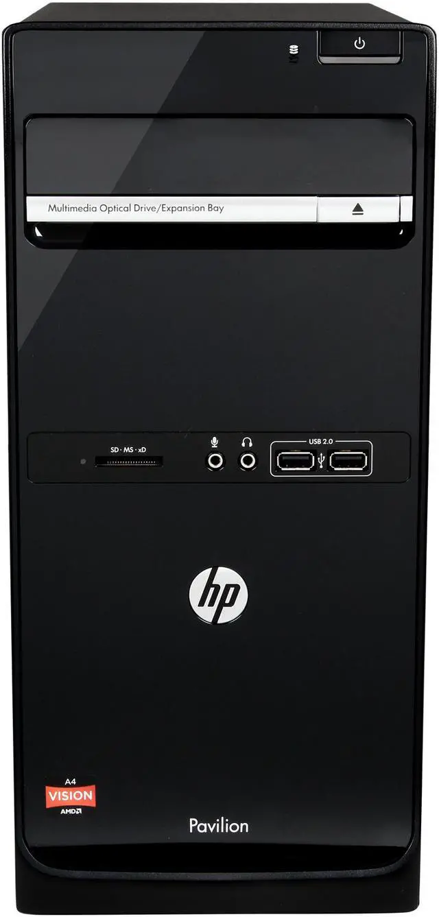Alt view image 2 of 9 - HP Desktop PC Pavilion P6-2310 (H3Y76AA#ABL) AMD A4-3420 6GB DDR3 500GB HDD AMD Radeon HD 6410D Windows 8