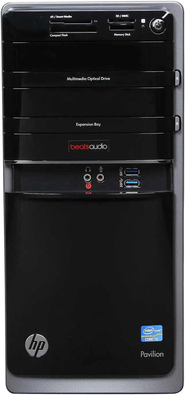Alt view image 2 of 9 - HP Desktop PC Pavilion P7-1410 (H3Y79AA#ABA) Intel Core i3-2130 8GB DDR3 1.5TB HDD Intel HD Graphics 2000 Windows 8