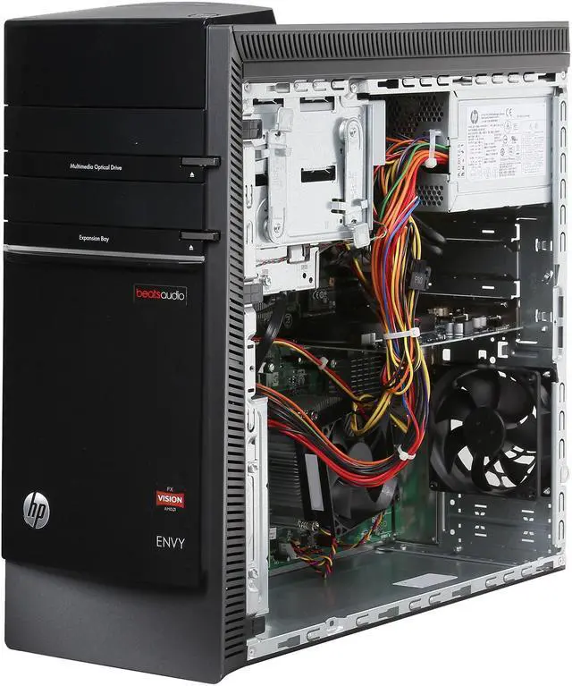 Alt view image 7 of 10 - HP Desktop PC ENVY h8-1450 (H3Y84AA#ABA) AMD FX-Series FX-6120 10GB DDR3 2TB + 16GB SSD HDD AMD Radeon HD 7570 Windows 8