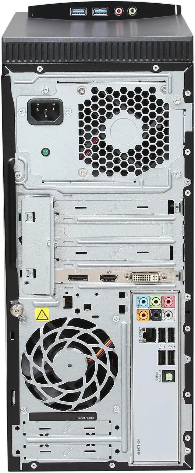 Alt view image 9 of 10 - HP Desktop PC ENVY h8-1450 (H3Y84AA#ABA) AMD FX-Series FX-6120 10GB DDR3 2TB + 16GB SSD HDD AMD Radeon HD 7570 Windows 8