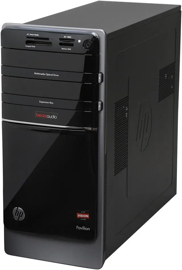 Alt view image 3 of 9 - HP Desktop PC Pavilion P7-1430 (H3Y80AA#ABA) AMD E1-1200 8GB DDR3 2TB HDD AMD Radeon HD 7310 Windows 8