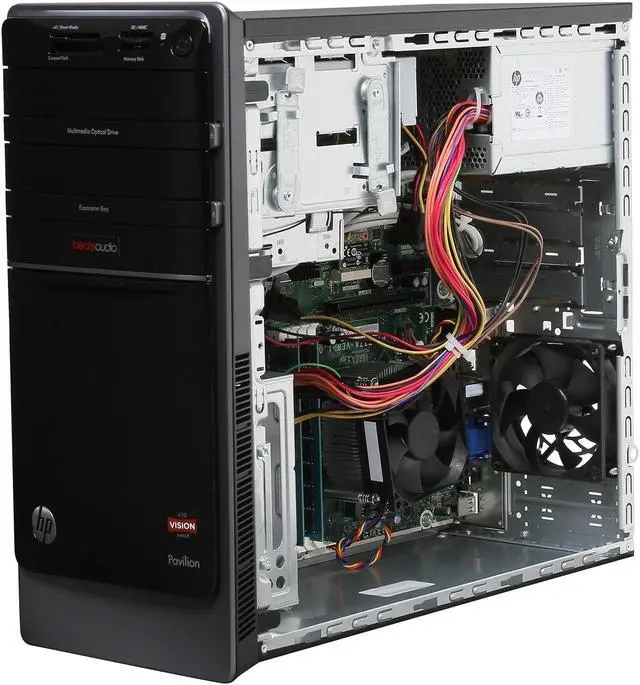 Alt view image 7 of 9 - HP Desktop PC Pavilion P7-1430 (H3Y80AA#ABA) AMD E1-1200 8GB DDR3 2TB HDD AMD Radeon HD 7310 Windows 8