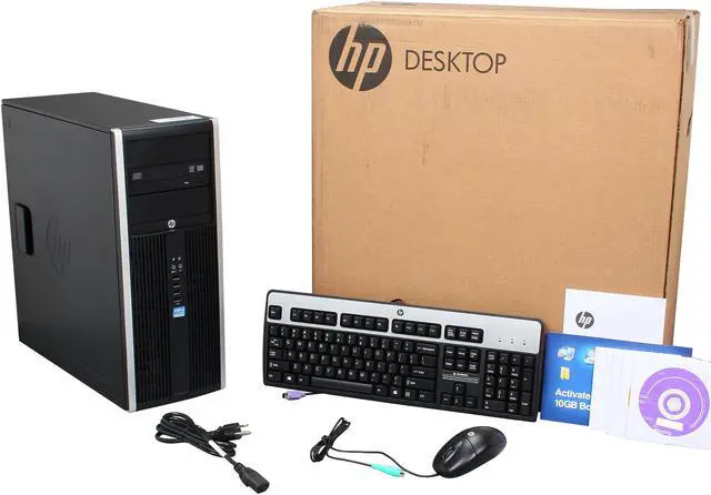 Alt view image 9 of 9 - HP Business Desktop Elite 8300 C9H26UT Desktop Computer - Intel Core i7 i7-3770 3.4GHz - Convertible Mini-tower