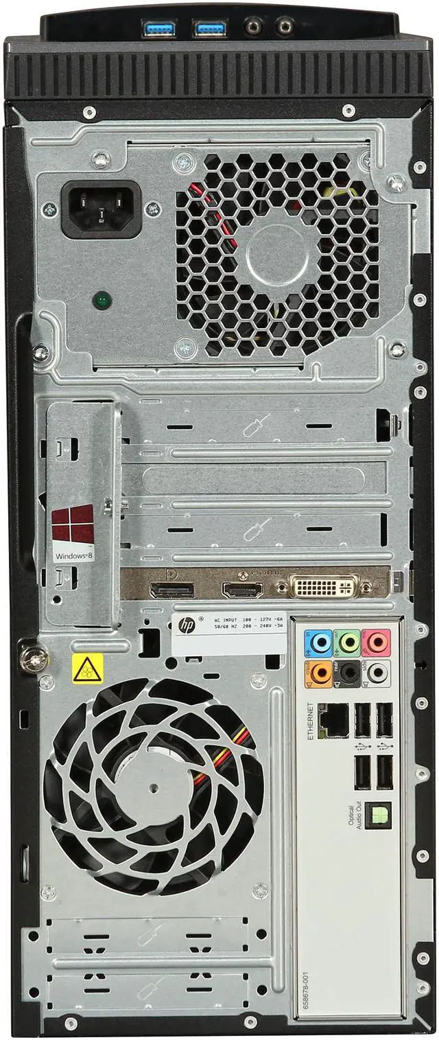 Alt view image 8 of 9 - HP Desktop PC ENVY h8-1534 (H2N64AAR#ABA) AMD FX-Series FX-6200 10GB DDR3 1.5TB HDD AMD Radeon HD 7570 2GB Windows 8 64-Bit