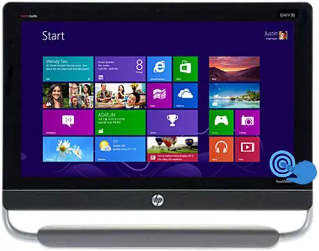 Main image of HP All-in-One PC ENVY 20-d011 (H4A18AAR#ABA) Intel Pentium G870 4GB DDR3 1TB HDD 20.0" Touchscreen Windows 8 64-Bit