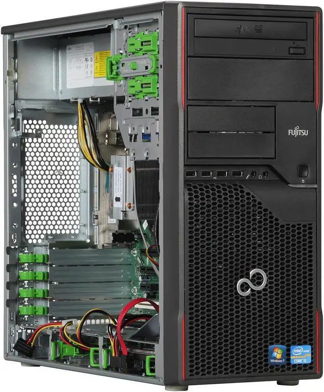 Alt view image 7 of 9 - Fujitsu Desktop PC ESPRIMO P710-E90 (XBUY P710 E90+ I53470) Intel Core i5-3470 4GB DDR3 500GB HDD Intel HD Graphics 2500 Windows 7 Professional 64-Bit