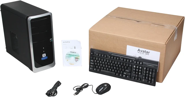 Avatar Desktop PC Vbox AMD Athlon II X2 250 4GB DDR3 500GB HDD Windows ...