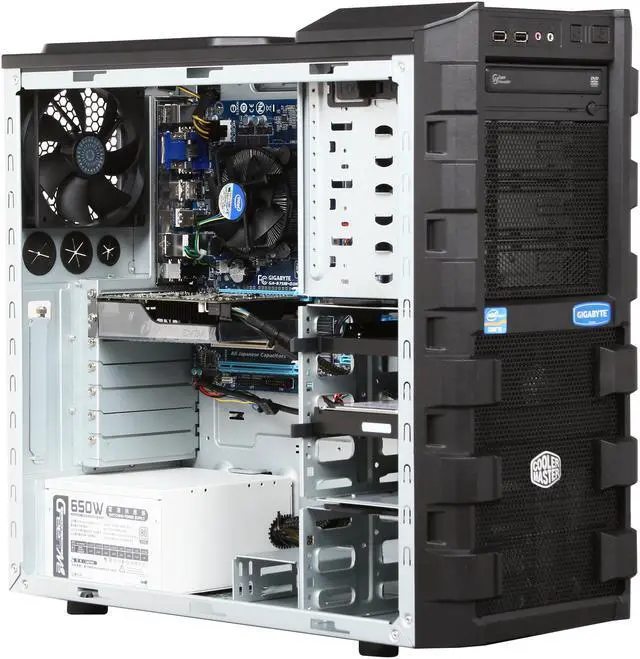 Alt view image 7 of 9 - Avatar Desktop PC Gaming I5KGTX65 Intel Core i5-3570K 8GB DDR3 1TB SATA III HDD+ 60GB SSD HDD NVIDIA GeForce GTX 650 Windows 8 64bit