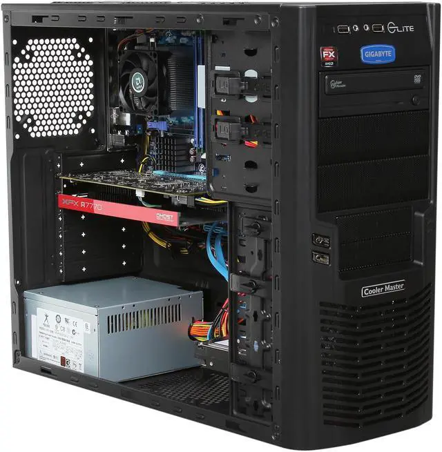 Alt view image 7 of 9 - Avatar Desktop PC Gaming FX77 AMD FX-Series FX-6100 8GB DDR3 1TB HDD AMD Radeon HD 7770 1GB Windows 8  64-bit