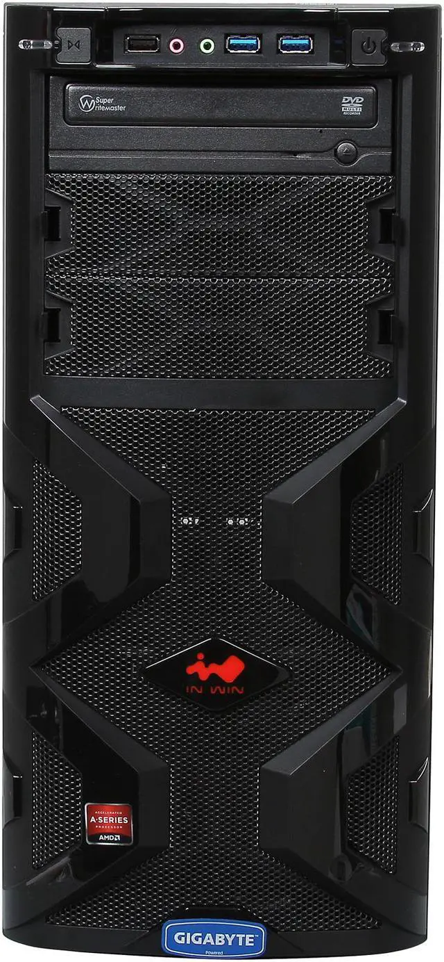 Alt view image 2 of 9 - Avatar Desktop PC Gaming A1077ice AMD A10-5800K 16GB DDR3 1TB HDD+120GB SSD HDD XFX R7770 1G Windows 8 64-Bit