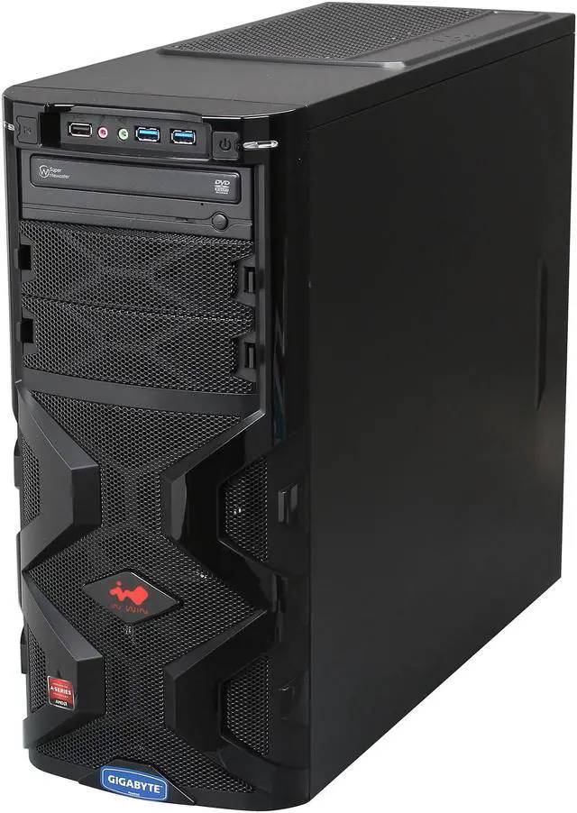Alt view image 3 of 9 - Avatar Desktop PC Gaming A1077ice AMD A10-5800K 16GB DDR3 1TB HDD+120GB SSD HDD XFX R7770 1G Windows 8 64-Bit