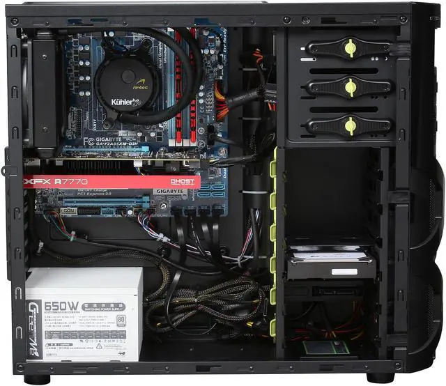 Alt view image 6 of 9 - Avatar Desktop PC Gaming A1077ice AMD A10-5800K 16GB DDR3 1TB HDD+120GB SSD HDD XFX R7770 1G Windows 8 64-Bit