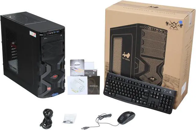 Alt view image 9 of 9 - Avatar Desktop PC Gaming A1077ice AMD A10-5800K 16GB DDR3 1TB HDD+120GB SSD HDD XFX R7770 1G Windows 8 64-Bit
