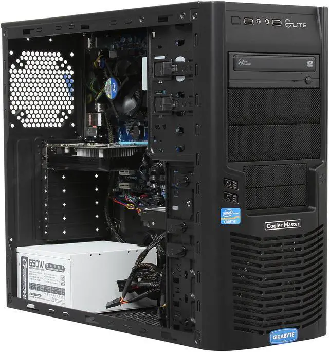 Alt view image 7 of 9 - Avatar Desktop PC Gaming i5-34GT Intel Core i5-3450 8GB DDR3 1TB HDD NVIDIA GeForce GT 640 2GB Windows 8 64-bit