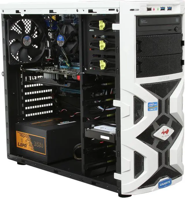 Alt view image 7 of 9 - Avatar Desktop PC Lion Gaming I7 37-65TI Intel Core i7-3770 16GB DDR3 1TB HDD NVIDIA GeForce GTX 650Ti Windows 8 64-Bit