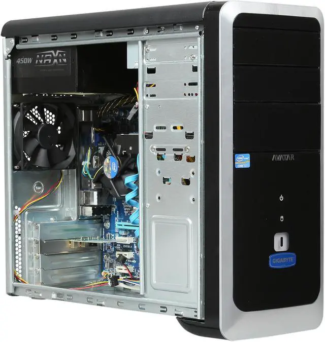 Alt view image 7 of 9 - Avatar Desktop PC VBox I7 Intel Core i7-3770 8GB DDR3 1TB HDD Intel HD Graphics 4000 Windows 7 64-bit