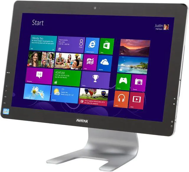 Alt view image 3 of 7 - Avatar Desktop PC Apollo AIO I7 Intel Core i7-3770 16GB DDR3 1TB HDD 21.5" Windows 8 64-bit