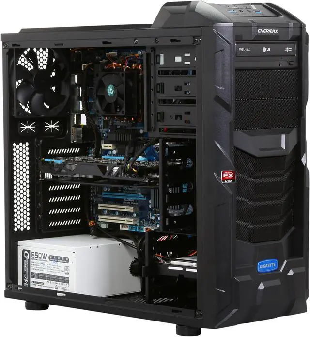 Alt view image 7 of 10 - Avatar Desktop PC Gaming FX8376 AMD FX-Series FX-8350 16GB DDR3 1TB HDD NVIDIA GeForce GTX 760 2GB Windows 8.1 64-Bit