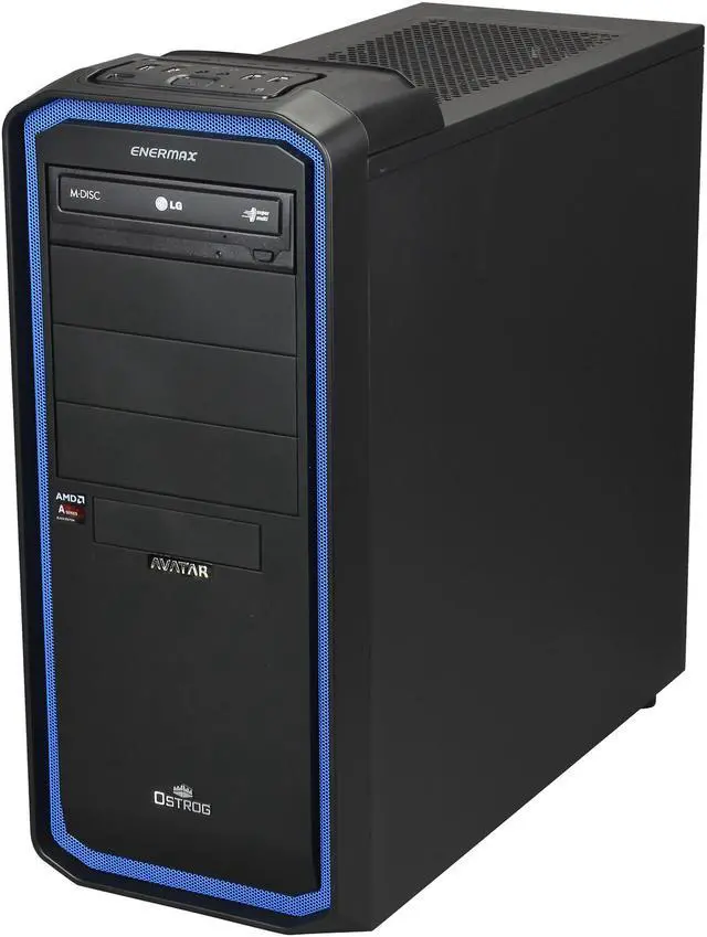 Alt view image 3 of 10 - Avatar Desktop PC Gaming 68K-BE AMD A10-6800K 8GB DDR3 1TB HDD AMD Radeon HD 8670D Windows 8