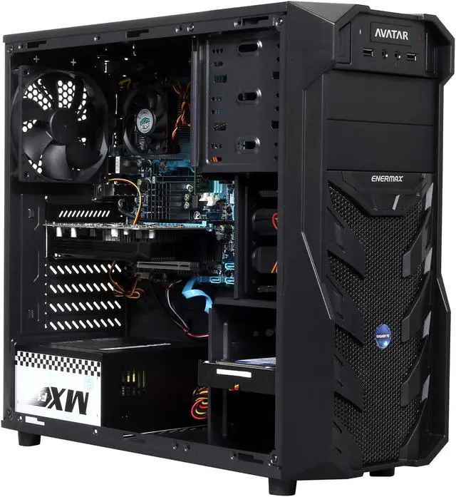 Alt view image 7 of 9 - Avatar Desktop PC Gaming FX 6377OC AMD FX-Series FX-6300 8GB DDR3 1TB HDD AMD Radeon HD 7730 Windows 8.1 64-bit