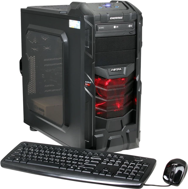 Avatar Desktop PC Gaming FX8327X AMD FX-Series FX-8350 8GB DDR3 1TB HDD ...