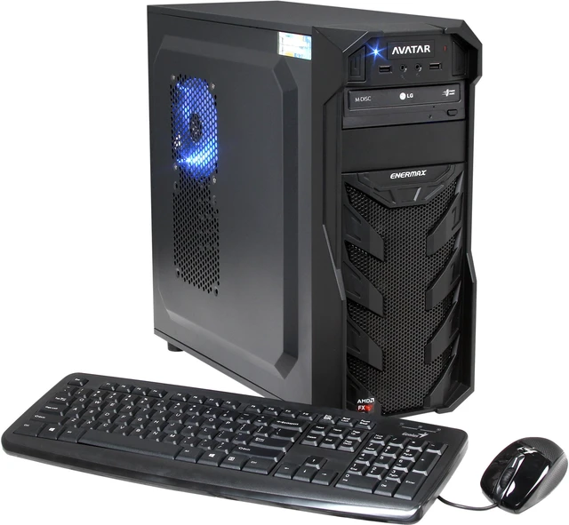 Avatar Desktop PC Gaming FX 8377OC AMD FX-Series FX-8350 8GB DDR3 1TB ...