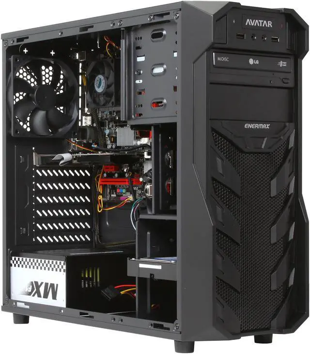 Alt view image 7 of 9 - Avatar Desktop PC Gaming FX6161OC AMD FX-Series FX-6100 8GB DDR3 1TB HDD NVIDIA GeForce GT 610 Windows 7 Home Premium