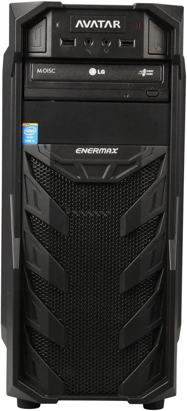 Alt view image 3 of 10 - Avatar Desktop PC Gaming I5-4575TI Intel Core i5-4590 8GB DDR3 1TB HDD NVIDIA Geforce GTX 750Ti 2GB Windows 7 Home Premium 64-Bit