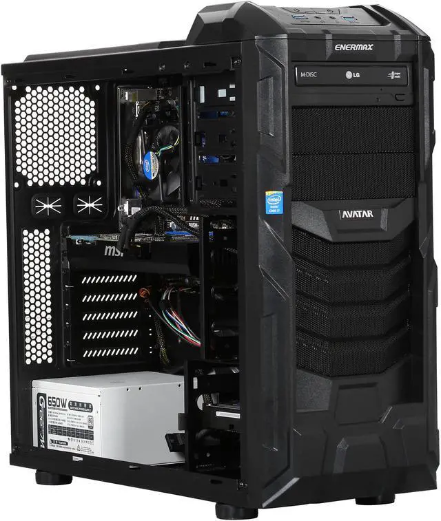 Alt view image 8 of 14 - Avatar Desktop PC Gaming I7-4776B Intel Core i7-4790 16GB DDR3 1TB HDD NVIDIA GeForce GTX 760 2GB Windows 7 Home Premium 64-Bit