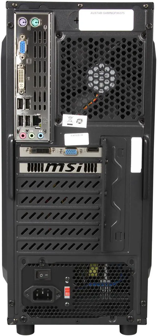 Alt view image 8 of 9 - Avatar Desktop PC Gaming FX6375 AMD FX-Series FX-6300 8GB DDR3 1TB HDD NVIDIA GeForce GTX 750 2 GB Windows 7 Home Premium 64-Bit