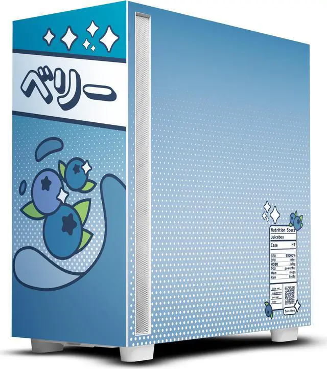 Alt view image 3 of 6 - Ironside Computers Gaming Desktop Juicebox ATX Blueberry Intel Core i9-13900KF 64GB DDR5 2TB SSD GeForce RTX 4090 Windows 11 Home 64-bit