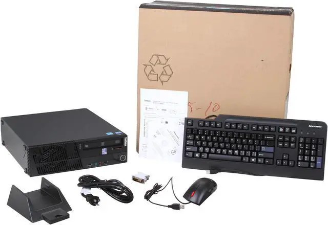 Alt view image 9 of 9 - ThinkCentre Desktop PC M92p (2988E2U) Intel Core i7-3770 4GB DDR3 1TB HDD AMD Radeon HD 7450 1GB Windows 7 Professional 64-Bit