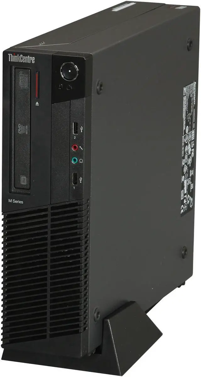Alt view image 3 of 9 - Lenovo ThinkCentre M82 3306G1U Desktop Computer - Intel Core i3 i3-3220 3.3GHz - Small Form Factor - Business Black