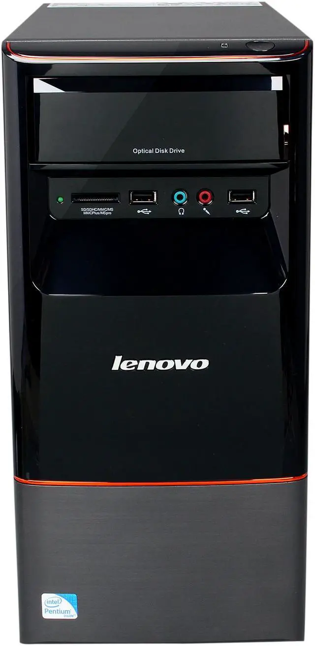 Alt view image 2 of 10 - Lenovo Desktop PC H430 (57312709) Intel Pentium G2020 4GB DDR3 1TB HDD Intel HD Graphics Windows 8