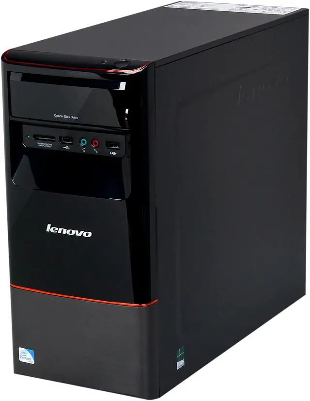 Alt view image 3 of 10 - Lenovo Desktop PC H430 (57312709) Intel Pentium G2020 4GB DDR3 1TB HDD Intel HD Graphics Windows 8