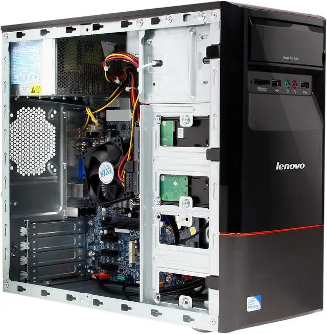 Alt view image 8 of 10 - Lenovo Desktop PC H430 (57312709) Intel Pentium G2020 4GB DDR3 1TB HDD Intel HD Graphics Windows 8
