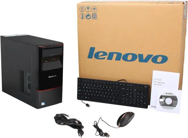 Alt view image 10 of 10 - Lenovo Desktop PC H430 (57312709) Intel Pentium G2020 4GB DDR3 1TB HDD Intel HD Graphics Windows 8
