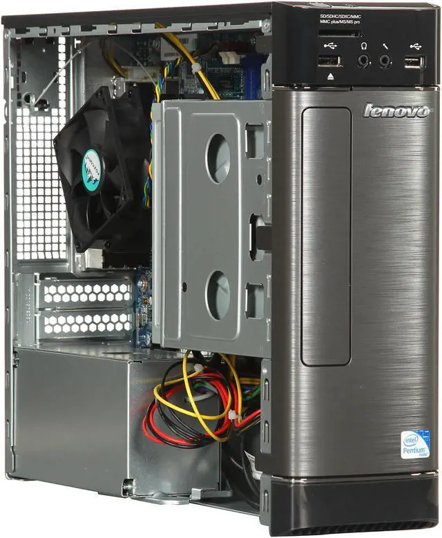 Alt view image 7 of 9 - Lenovo Desktop PC H520s (57312711) Intel Pentium G2020 4GB DDR3 1TB HDD Intel HD Graphics Windows 8