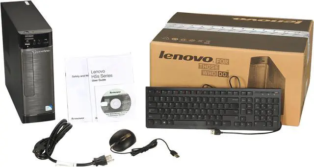 Alt view image 9 of 9 - Lenovo Desktop PC H520s (57312711) Intel Pentium G2020 4GB DDR3 1TB HDD Intel HD Graphics Windows 8